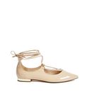 Incaltaminte Femei GUESS Hellix Lace-Up Flats nude