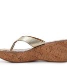 Incaltaminte Femei Sam Edelman Romy Metallic Wedge Sandal Gold