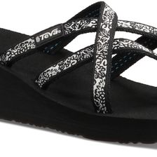 Teva Mush Mandalyn Wedge Ola 2 Fleur Black/White