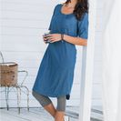 Rochie din blug cu mâneci 1/2 