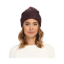 UGG Quilted Fabric Hat w/ Pom Aster Multi