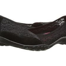 Incaltaminte Femei SKECHERS Relaxed Fit - Breathe-Easy - Pretty-Factor Black