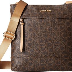 Calvin Klein Hudson Monogram Messenger Brown/Khaki/Camel