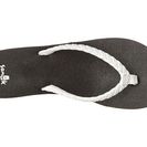 Incaltaminte Femei Sanuk Yoga Braided Wedge White