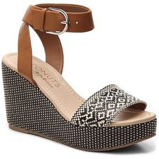 Incaltaminte Femei Coconuts By Matisse Lunar Wedge Sandal TanBlackIvory