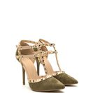 Incaltaminte Femei CheapChic To The T Pointy Heels Olive