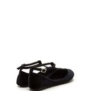 Incaltaminte Femei CheapChic Little Twist Velvet Ballet Flats Black