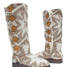 Incaltaminte Femei MUK LUKS Malena Faux Fur Knit Boot TAUPE