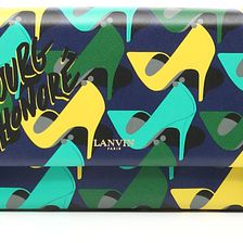 Lanvin Sugar Bag On Chain NAVY BLUE/GREEN