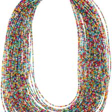 Eye Candy Los Angeles Sparkly Multi String Necklace Multi Color