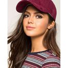 Accesorii Femei CheapChic Must Have Suede Cap WineBurgundy