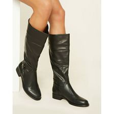 Incaltaminte Femei Forever21 Tall Faux Leather Boots Black