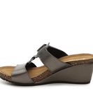 Incaltaminte Femei Patrizia by Spring Step Tamsin Wedge Sandal Pewter Metallic