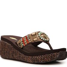 Incaltaminte Femei VOLATILE Interior Wedge Sandal Brown