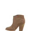 Incaltaminte Femei CheapChic Zipped To The Top Chunky Booties Taupe