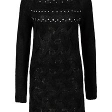 Rochie tricotată cu strass-uri 