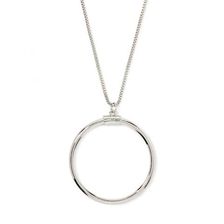 Bijuterii Femei Forever21 Circle Pendant Necklace Silver