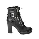 Incaltaminte Femei GUESS Fanna Combat Booties black