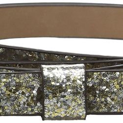 Kate Spade New York Glitter Classic Bow Belt Silver/Gold/Rose