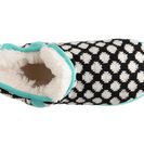 Incaltaminte Femei Dearfoams Fairisle Bootie Slipper BlackWhite