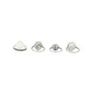 Bijuterii Femei Forever21 Etched Faux Stone Ring Set Bsilvermulti