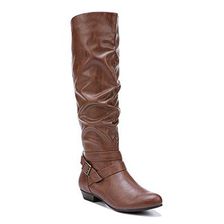 Incaltaminte Femei Fergalicious Lara Wide Calf Over The Knee Boot Cognac