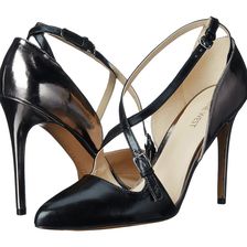 Nine West Earnest Black/Pewter Leather