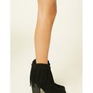 Incaltaminte Femei Forever21 Volatile Knotted Fringe Boots Black