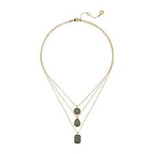 Bijuterii Femei Vince Camuto Triple Layer Pendant Necklace Worn GoldMilky Grey