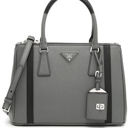 Prada Saffiano Galleria Bag MERCURIO+N