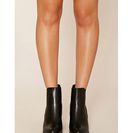 Incaltaminte Femei Forever21 Faux Leather Chelsea Boots Black