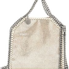 Stella McCartney Shaggy Deer Falabella Tiny Bag PLATINUM