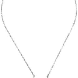 Lucky Brand Feather Mini Necklace Medium Grey