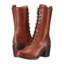Incaltaminte Femei Frye Kendall Lace Up Cognac Smooth Full Grain