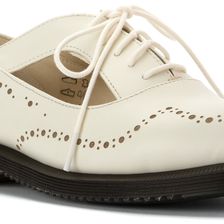 Dr. Martens Ruby Open Etched Broque Off White Polished Smooth