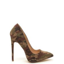 Incaltaminte Femei CheapChic Head To Toe Faux Nubuck Camo Pumps Camouflage