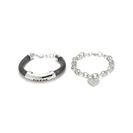 Bijuterii Femei GUESS Hematite-Tone Mesh ID Bracelet hematite