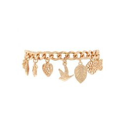 Bijuterii Femei Forever21 Cutout Charm Bracelet Gold