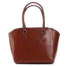 Accesorii Femei Kelly Katie Kelly Katie Triple Compartment Satchel Cognac