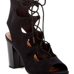 Incaltaminte Femei BC Footwear Vivacious Lace-Up Sandal BLACK V-SUEDE