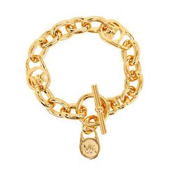 Bijuterii Femei Michael Kors Heritage Link with Padlock Bracelet Gold