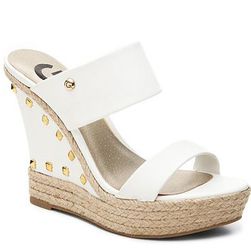 Incaltaminte Femei G by GUESS Decaf Wedge Sandal White