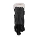 Incaltaminte Femei Michael Kors Whitaker Wedge Boot Black Tumbled LeatherReal Shearling