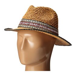 Accesorii Femei Echo Design Crocheted Straw Hat Black