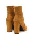 Incaltaminte Femei CheapChic Rodeo Drive Faux Suede Chunky Booties Chestnut