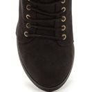 Incaltaminte Femei CheapChic Morale Boost Laced Block Heel Booties Black