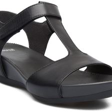 Camper Micro T-Strap Wedge Sandal Black
