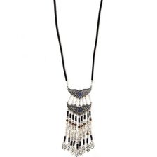 Bijuterii Femei Forever21 Longline Faux Stone Necklace Bsilverblack