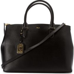 Ralph Lauren Newbury Double Zip Satchel Black