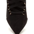 Incaltaminte Femei CheapChic About Town Faux Suede Lace-up Booties Black